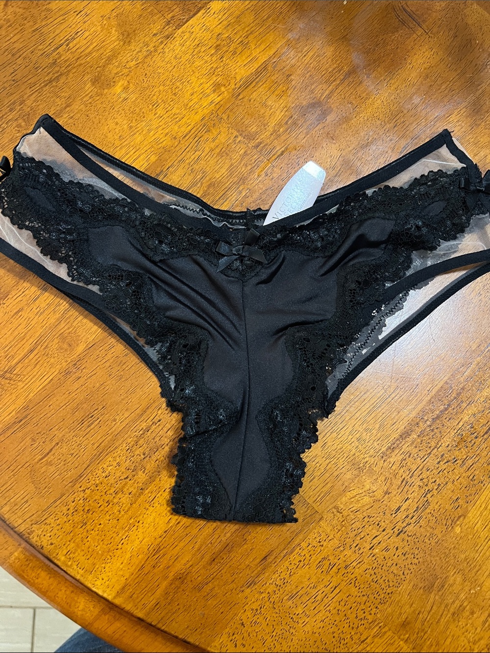 Victoria's Secret Black Lace Bikini Panty